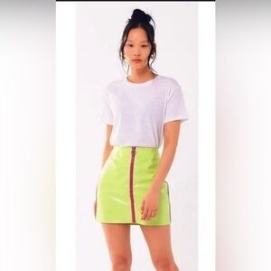 Urban Outfitters Neon Green Mini Skirt